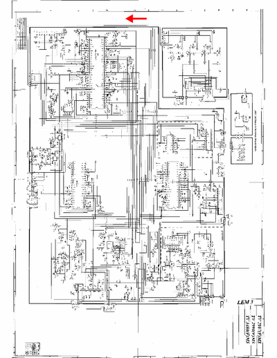 Toshiba TV 2987(F)MS, TV 2998(F)MS, TV 3488(F)MS Schematic Diagram - (3.882Kb) Part 1/2 - pag. 1